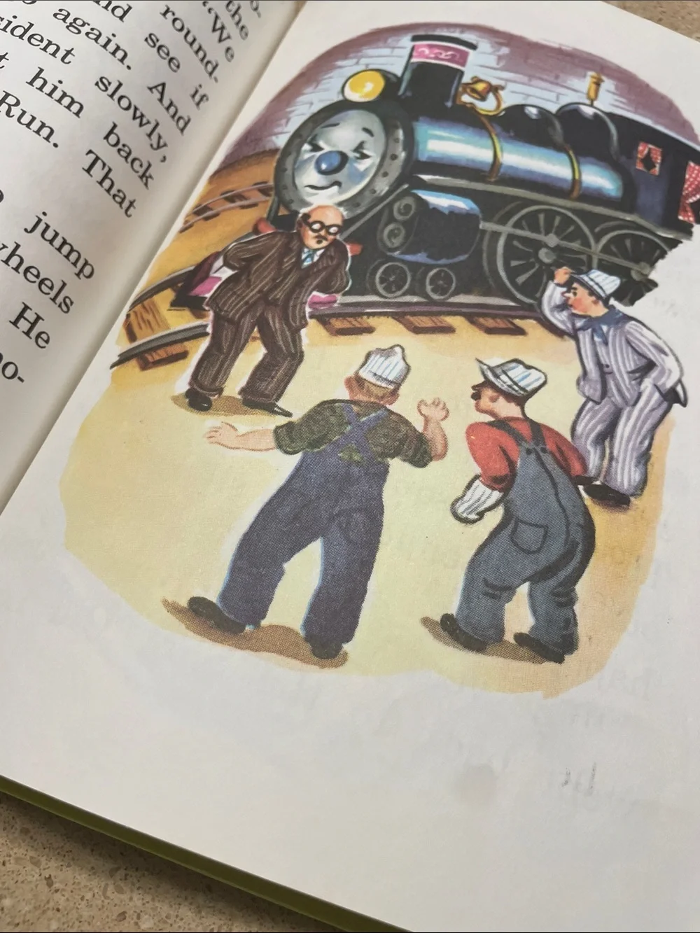 Benjie Engie Kids Storybook - Bright Blue & Red Train Cover
